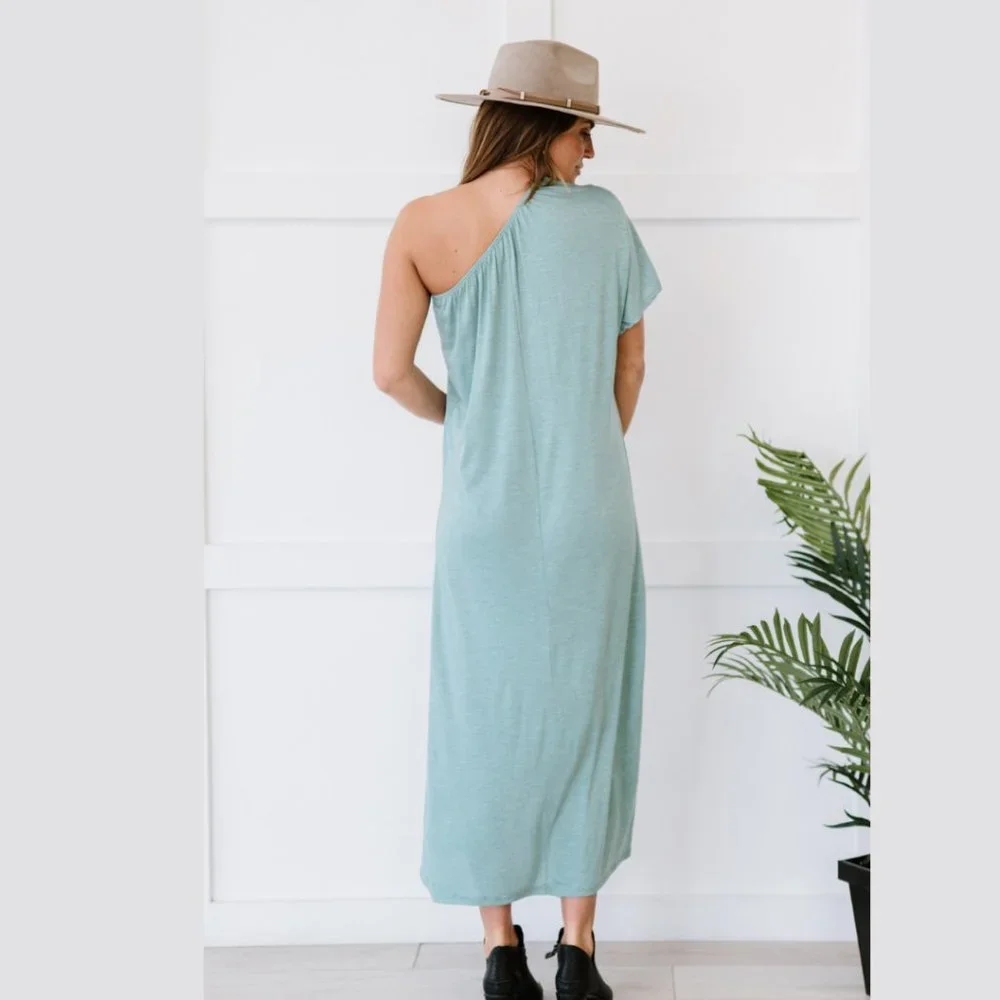 Last One New Dash of Sass One-Shoulder Dress - Picture 4 of 5